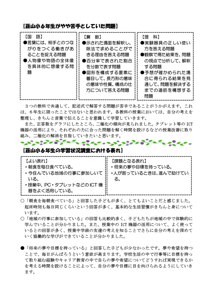 蟄ｦ蜉帛ｭｦ鄙堤憾豕∬ｪｿ譟ｻ邨先棡縺ｫ縺､縺・※・医▽縺阪ｄ縺ｾ・・024_2